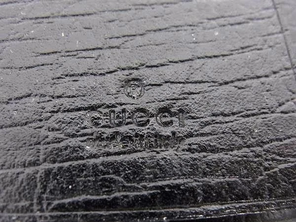 GUCCI Interlocking G Key Case 115225 Black Leather Unisex 6Ring Keychain - Image 4 of 4