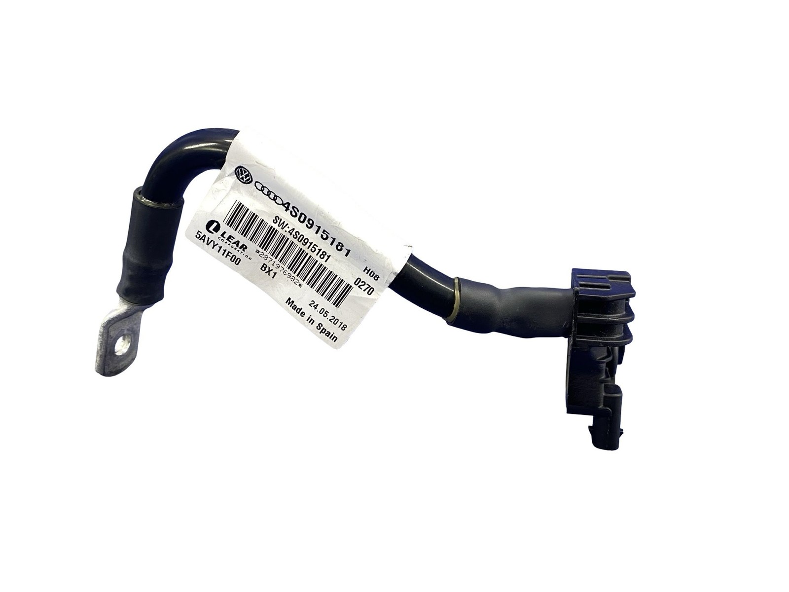 2017-2023 AUDI R8 V10 4S RWS OEM NEGATIVE BATTERY GROUND CABLE WIRE W/ SENSOR