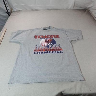 Vintage Syracuse Orange Shirt Mens 2XL Gray NCAA Basketball Gear For Sports Tee