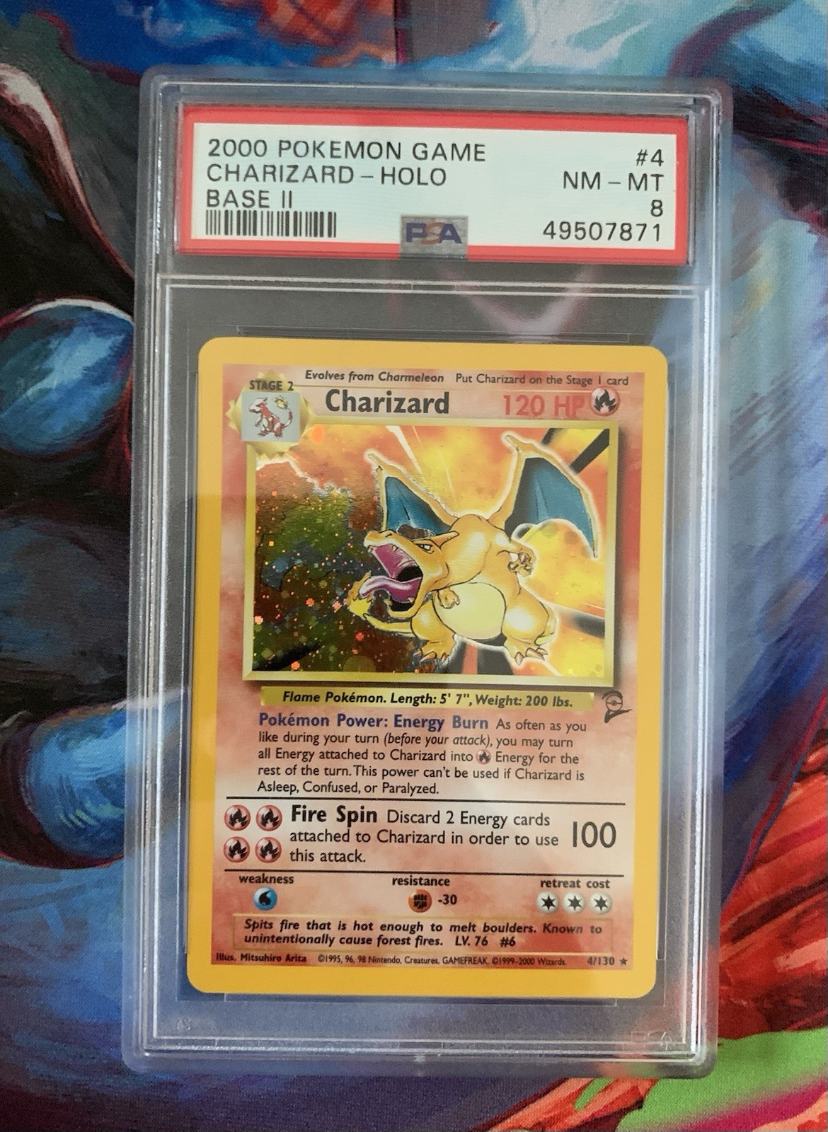 2000 Pokémon Game Charizard - Holo Base II