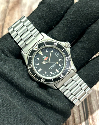 【Not Working】TAG Heuer 2000 Professional 973.013R Black Qz 35mm Men s b352