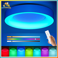 Led Deckenleuchte 24W Rgb Farbwechsel Dimmbar Mit Fernbedienung FüR Wohnraum