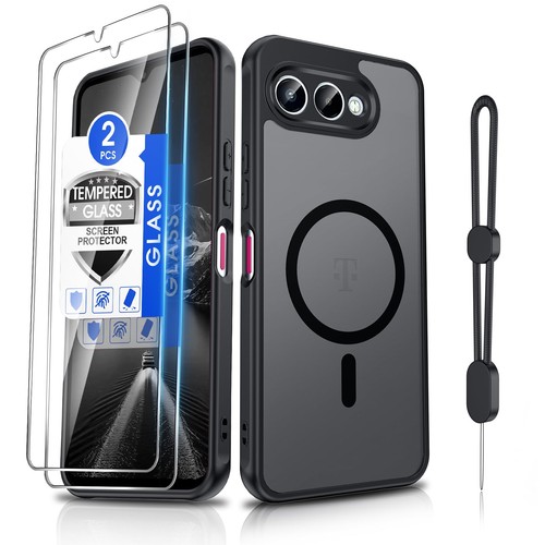 Dizn Magnetic for T-Mobile Revvl 8 Phone Case,[Not REVVL 8, Black