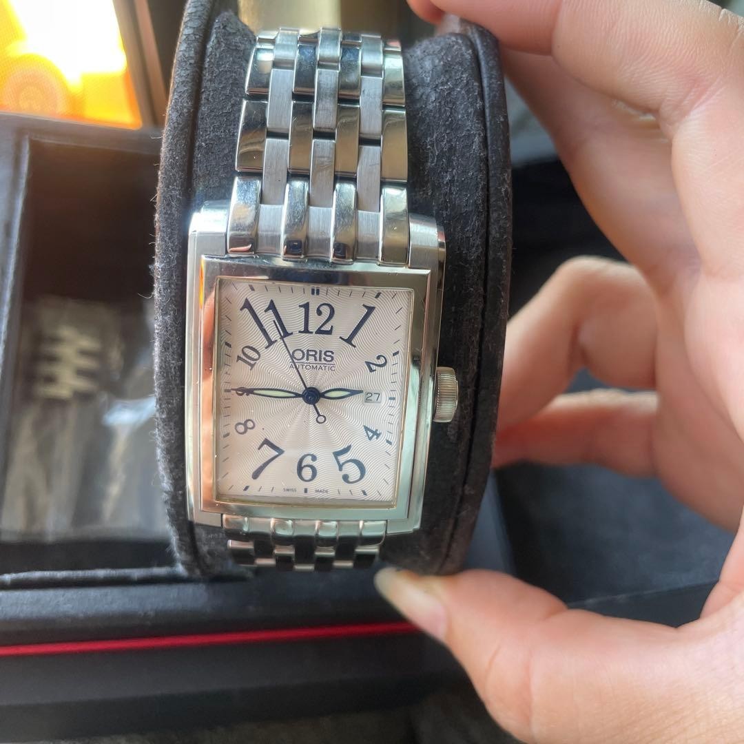 ORIS Rectangular Automatic Watch Silver Dial SS B… - image 6