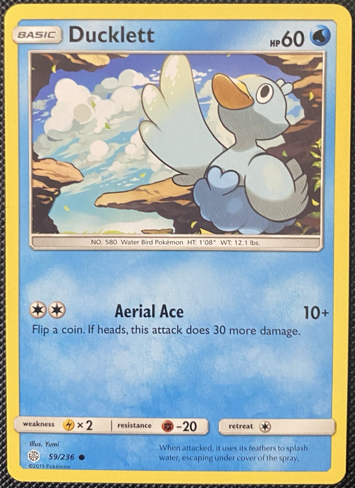 Ducklett 59/236 Sm-Cosmic Eclipse Regular NM Pokémon
