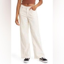 Bp Women's Cream and White Trousers