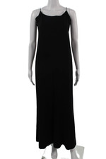 Theory Womens Sleeveless Slip Dress Black Zip Size 8