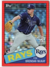 2020 Topps Chrome Brendan McKay 1985 Topps Orange Refractor 03/25 #85TC-13 /25