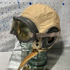 WW2 US Military Slote & Klein Flight Hat/Helmet And Rochester Optical Goggles XL