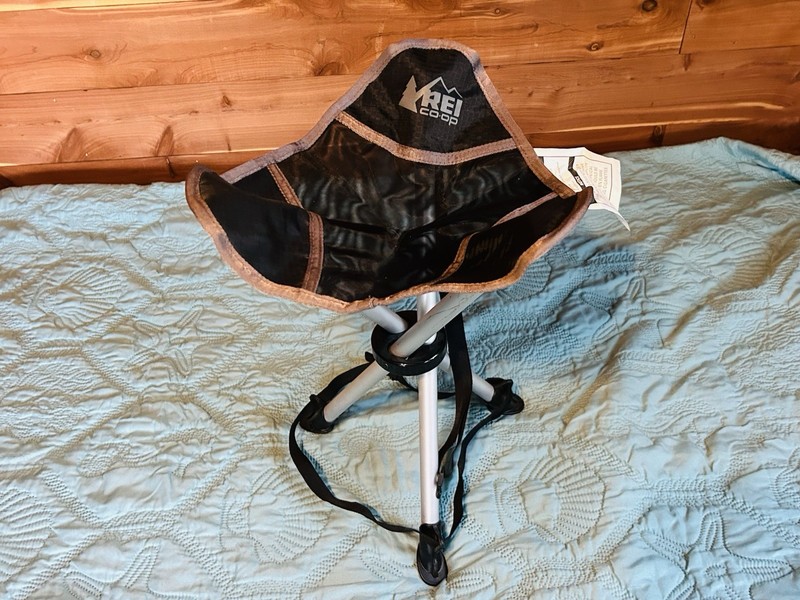 Never Used NEW REI Co-op Camp/Hike/Backpack Folding Tripod Chair Lightweight