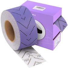 Purple Ceramic 320 Grit Sandpaper Roll, 2-3/4" x 13 Yard, Hook  Loop Multi-H...