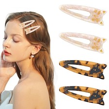4 PACK Cat Hair Clips Cute 1 Count Pack of 4 , Pink Light Tortoiseshell