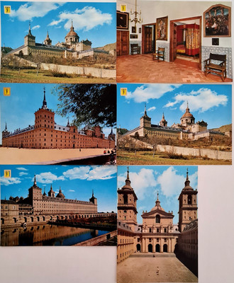 Postkarten Lot 5 x El Escorial Spanien Ansichtskarten Postcards Spain ca. ~1970