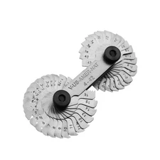 Thread Pitch Gauge Set 4-42 SAE 0.25-5.5mm Screw Tap Hole Measuring Tool NEW