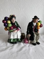 The Leonardo Collection 'Balloon Man' + 'Balloon Woman’ Ceramic Figures