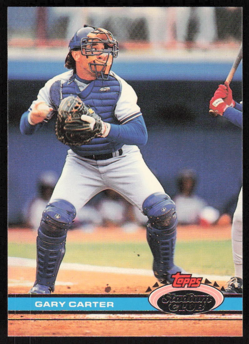 Gary Carter #424 Baseball Cards 1991 Stadium Club trading card — raw and PSA graded price guide