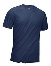 Men's Short Sleeve UPF 50 Sun Protection Shirts Quick Dry Large Navy