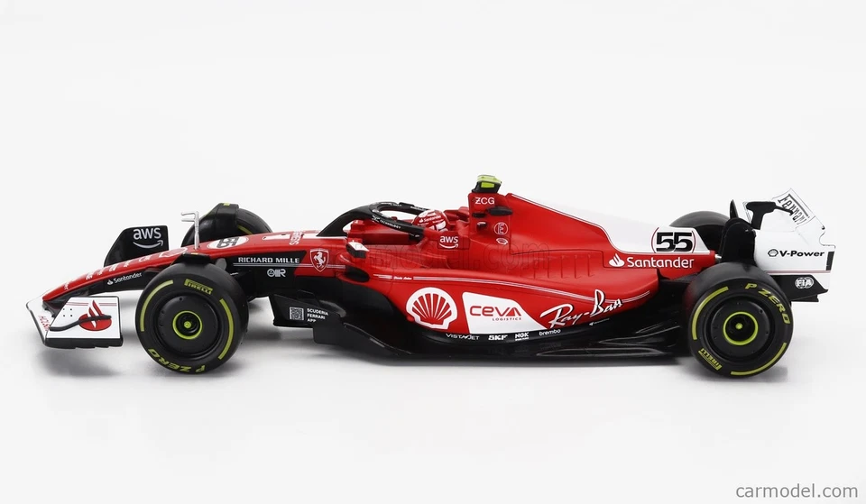 BBURAGO FERRARI SF-23 LAS VEGAS N55 C. SAINZ – 18-16812S(L) SCALA 1:18 - Immagine 2 di 4