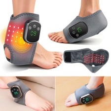 Red Light Therapy Ankle Massager Pain Relief 5 Heating Levels, 3 Vibration Modes