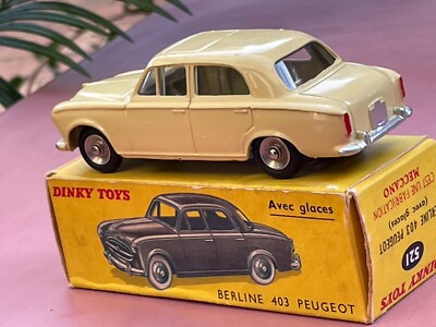 Boîte Carton Pour Dinky Toys - Modèle 403 Peugeot - Reproduction Non Marquée - Occasion