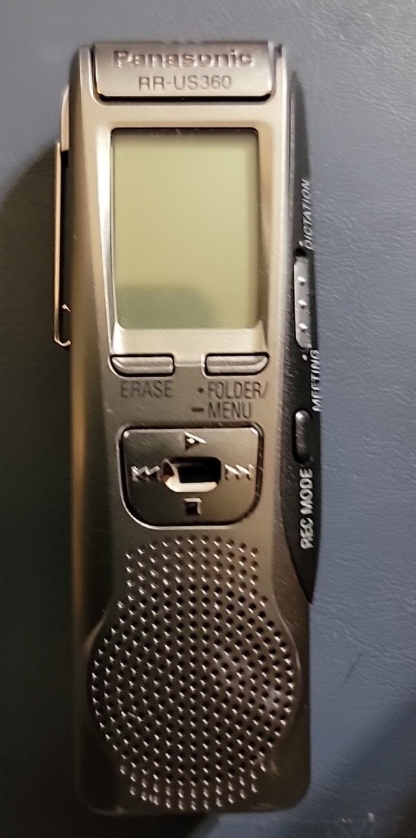 Panasonic IC Digital Voice Editing Recorder Dictation RR-US395 | eBay