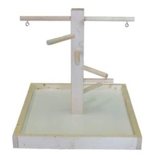 Zoo-Max Wood Play Stand For Birds Model 1 SM 12  X 12  X 12  