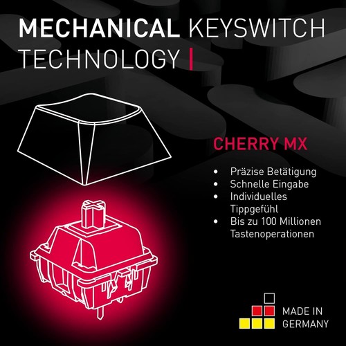 CHERRY MX 8.2 TKL Wireless, Kabellose Gaming Tastatur Deutsches Layout (QWERTZ) - Bild 4 von 6