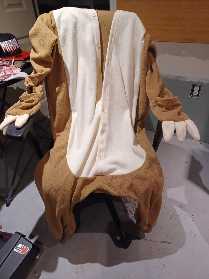 Fun Sloth one piece pajamas for adults  - Image 4 of 4