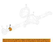 FORD OEM 87-14 Bronco Rear Suspension Axle Housing-Bearing E3TZ1225AA