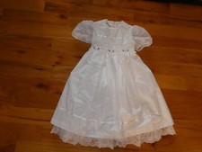 Bonnie Jean Girl Party Dress Vintage USA Tieback w/ Tulle Slip and Lace Size 5