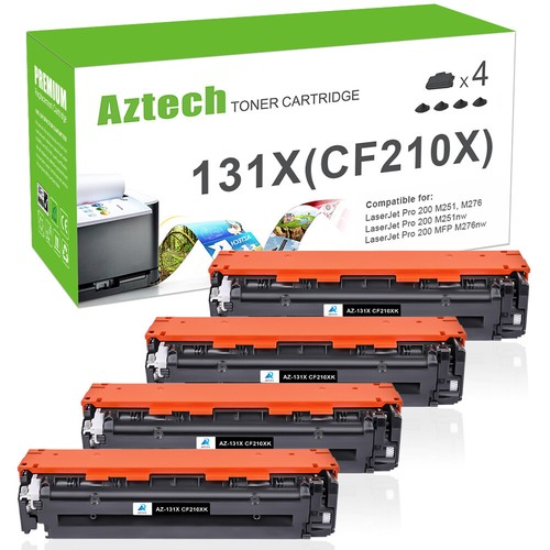 4x Black Toner Compatible With HP 131X 