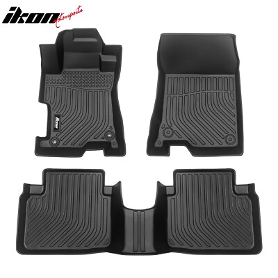 Fits 08-12 Honda Accord All Weather 3D Molded Floor Mats Carpets Liner Cover TPE