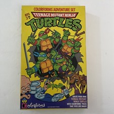 Vintage Toy 1989 Teenage Mutant Ninja Turtles Colorforms Adventure Set