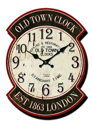 Orologio in legno da parete ovale London vintage inglese stazione | eBay