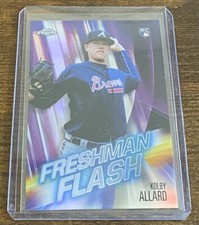Kolby Allard 2019 Topps Chrome Freshman Flash Rookie RC #FF-10 Atlanta Braves