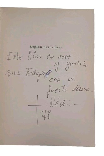 Viel Temperley, Héctor - Legión Extranjera - Primera Edición - (1978) - SIGNED - Picture 2 of 3