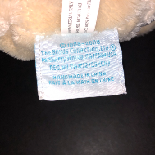 Boyds Bears Plush Baby Boyds Brown Cow Plush Stuffed Animal Baby Rattle - Picture 4 of 7