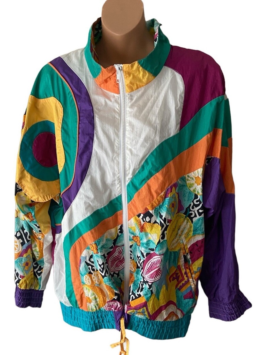 Vintage Westbound Sport Colorful Zip 80's Windbreaker Jacket