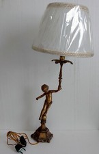 ORIGINALE ANTICA GRANDE LAMPADA  PUTTO OTTONE XIX 1800s
