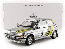 RENAULT 5 R5 SUPERCINQ GT TURBO #9 IVORY COAST 1989 NOREV 185198 1:18