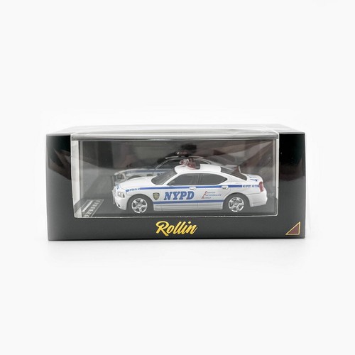 Dodge Charger Rollin escala 1/64 policía de Nueva York 2008 modelo de coche fundido a presión juguete regalo nuevo en caja - Imagen 6 de 6