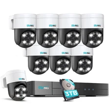 SOVMIKU 16CH 4K NVR 5MP CCTV POE Camera Security System 3TB HDD Motion Tracking