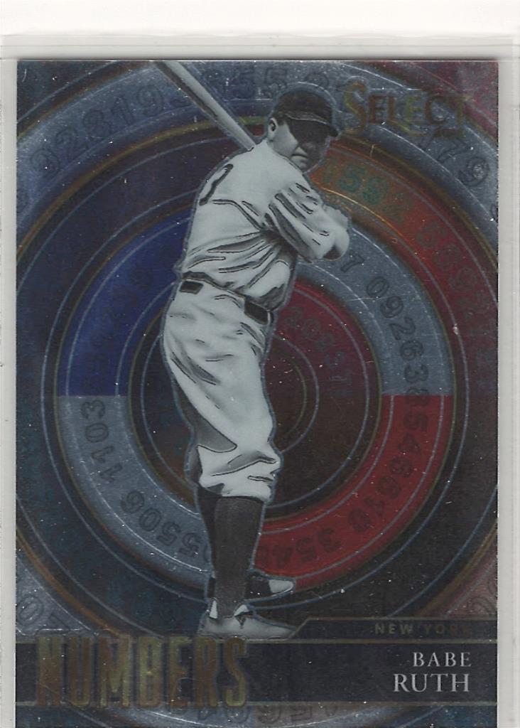 Babe Ruth 2022 Panini Select Numbers insert #SN8 Yankees | eBay