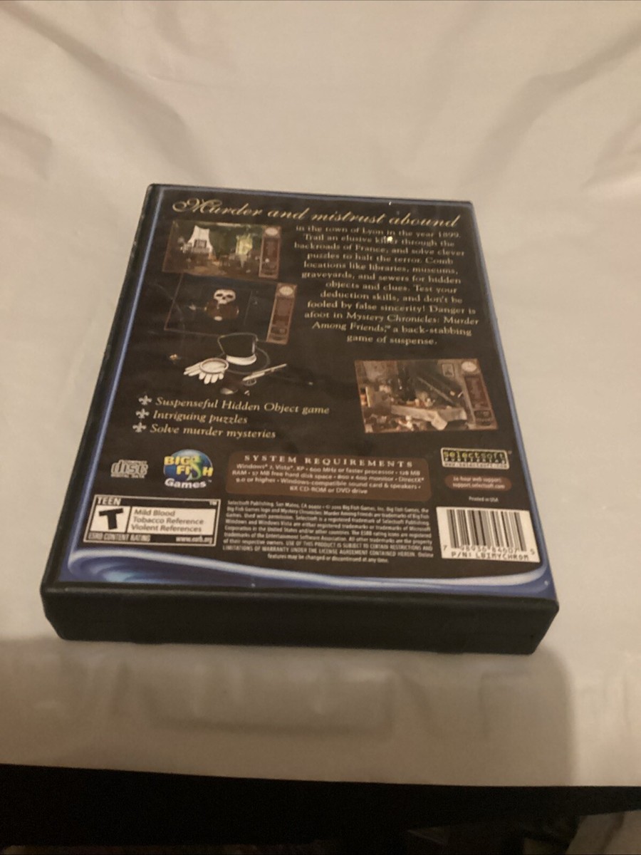 Mystery Chronicles: Murder Among Friends (PC-CD Rom) Big Fish