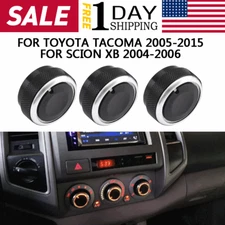 3Pcs Switch Knob Heater Climate Control Button A/C For Toyota Tacoma Vios 05-15