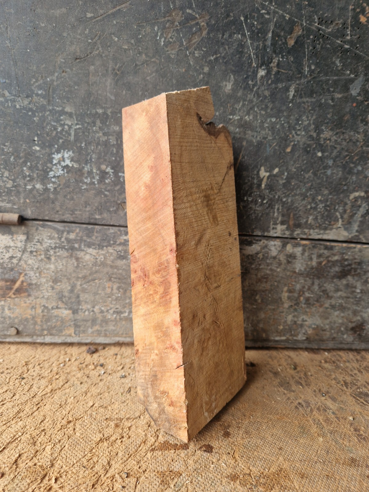 London Plane Burl Burr Wood Slab for Woodturning Knife Years Seasoned