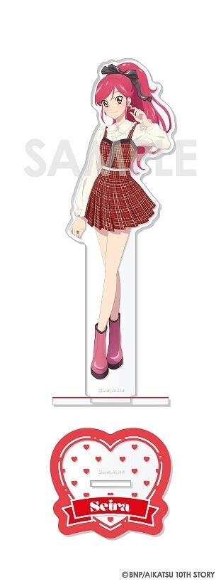 Aikatsu! Acrylic Stand Girly RED Seira Otoshiro Japan limited New