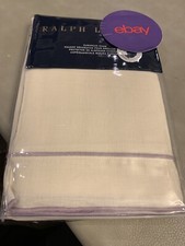 NWT Ralph Lauren Home Alessandra Marden European Euro Pillow Sham Cream Purple
