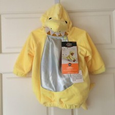 NEW 6-12M Halloween Costume Baby Shark Yellow Long Sleeve Jacket Hooded Infant