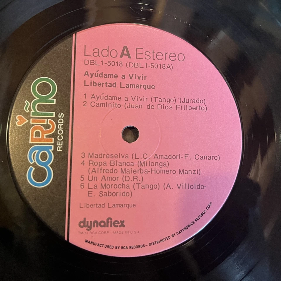 [LATIN]~EXC LP~LIBERTAD LAMARQUE~Ayudame A Vivir~[Original 1970~CARINO~Issue] - Image 4 of 4